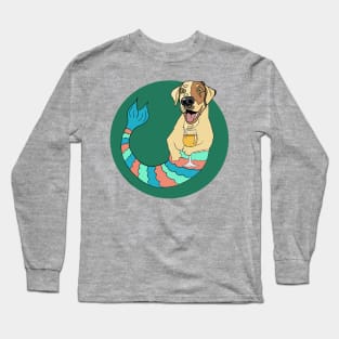 Monday the Yelllow Lab Mermutt Long Sleeve T-Shirt